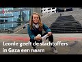 Namen van slachtoffers Gaza op Jaarbeursplein Utrecht geschilderd | RTV Utrecht
