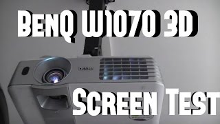 Video thumbnail for BenQ W1070 3D Fullhd projector screen test by Dilly Vesper