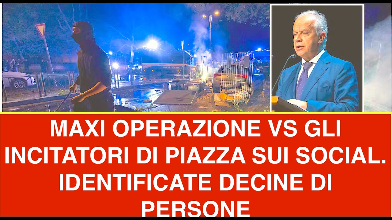 MAXI OPERAZIONE VS GLI INCITATORI DI PIAZZA SUI SOCIAL.  IDENTIFICATE DECINE DI PERSONE