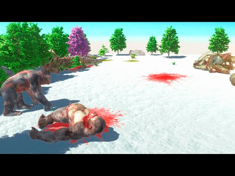 1 VS 1 TOURNAMENT - MUTANT PRIMATES VS GIANT INVERTEBRATES | Animal Revolt Battle Simulator