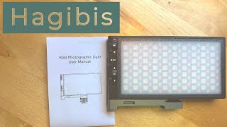 Hagibis RGB LED Video Light! Very Impressive Light For Your Videos & Photography!