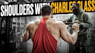Shoulders with Charles Glass and Alex Mokshyn at Golds Gym