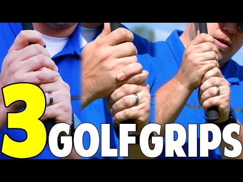 Part of a video titled How To Grip The Golf Club | 3 Grips - Which Is Right For You? - YouTube