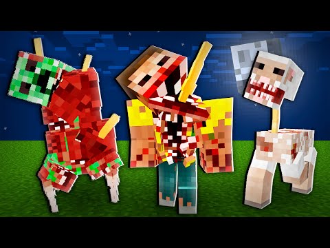 Minecraft Mobs Become MONSTER MUTANT at Night