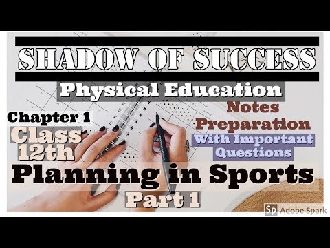 Planning in Sports 01|Class 12th|Physical Education|Hindi Lecture by Kartik Sharma HD Video