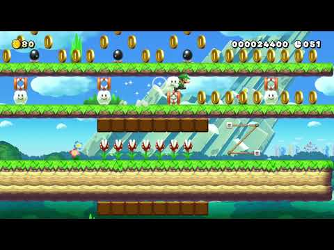 60秒スピードラン/60s Sqeed Run by .☆Àôĺ 🍄 Super Mario Maker 2 #aif 😶 No Commentary