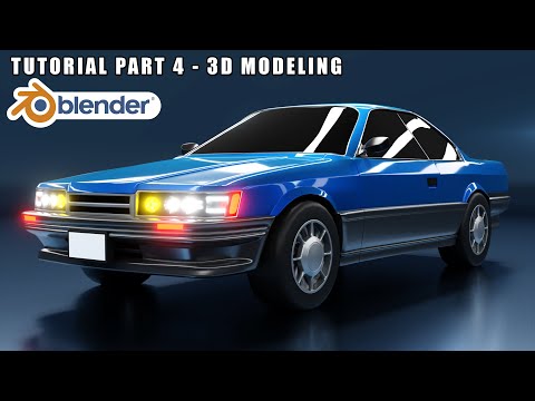 Easy Nissan F31 Leopard Car Modeling Tutorial in Blender 2.8 - Part 4