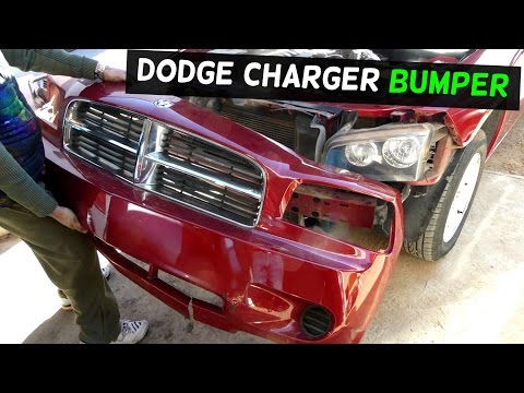 DODGE CHARGER FRONT BUMPER COVER REMOVAL REPLACEMENT