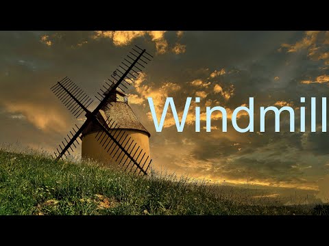 Windmill, relaxation, beautiful music - Coastal Windmills by Drone