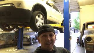 GMC Acadia Catalytic Converters Failing?  Socket trick for removing bolts in tight spots @ min 4:00