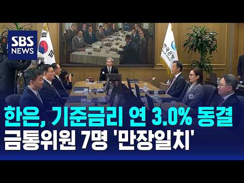Bank of Korea freezes base interest rate at 3.0%... unanimous ...