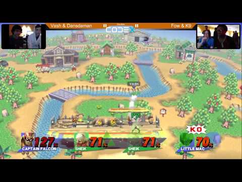 DVDA #9 Doubles: Vash & Dansdaman (Captain Falcon & Little Mac) vs Fow & K9 (Sheik & Sheik)
