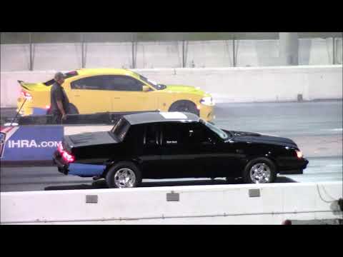 Charger Hellcat vs Grand National 1/4 Mile Drag Race