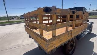 1928 Chevrolet Truck Wood Flat Bed Video