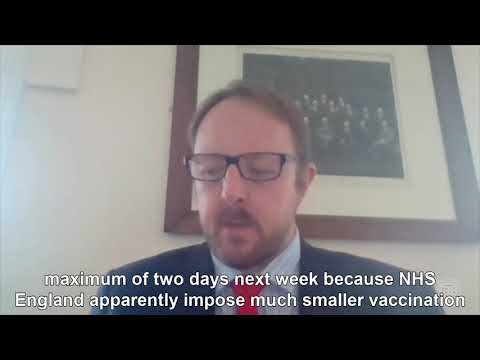 Toby Perkins' question to the Vaccination Rollout Minister
