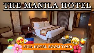 Staycation at The Manila Hotel, Full Room Tour | Philippines  🇵🇭 | 4k