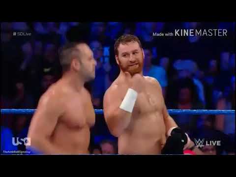 Tye Dillinger & Sami Zayn DOUBLE HOMECOMING Entrance - SmackDown: August 8. 2017 (HD)