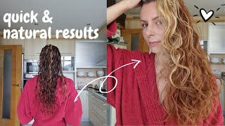 Flip Coat Scrunch Method // Probably the easiest and quickest no fuss styling method