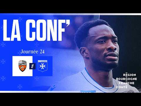 J24 - The press conference of Christophe Pelissier and Sinaly Diomandé before Lorient-AJA