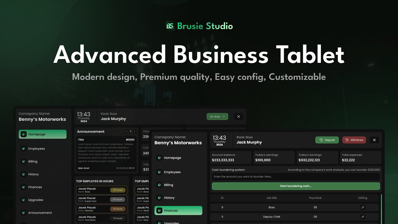 Advanced Business Tablet | [ESX/QBCORE/QBOX] [PAID] thumbnail 2