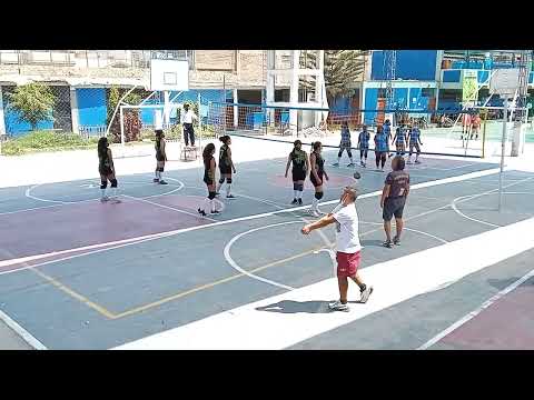 ESFORTA ( infantil ) vs AGUERRIDAS ( INFANTIL ) 1º y 2º set, sábado 16 de abril del 2022