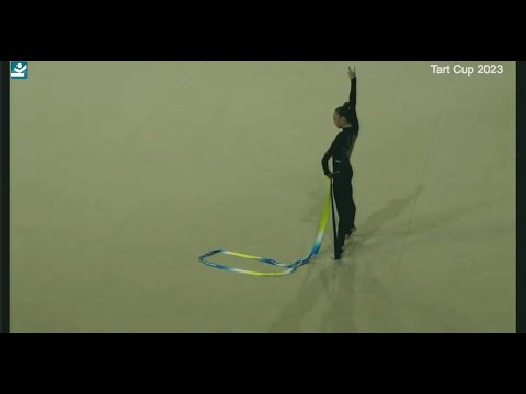 Khrystyna Pohranychna Ribbon Final 30,300 GOLD - Grand-Prix Brno 2023