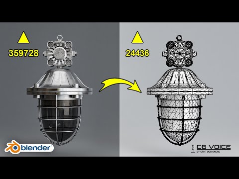 1 Step To Decimate A Hard Surface Model In Blender _ Blender Tutorial