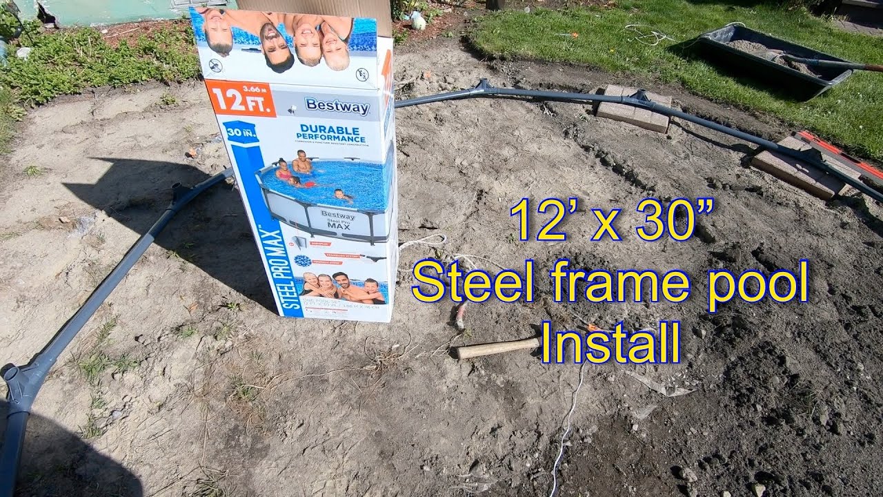 12’ x 30” Bestway Steel Pro Max pool install