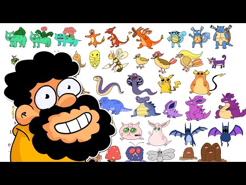 Reagerer På Alle 1st Gen Pokemon Eg Teikna Frå Minnet