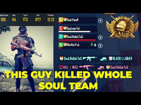 Soul Mortal Team killed by single Pro Player | Pubg Mobile