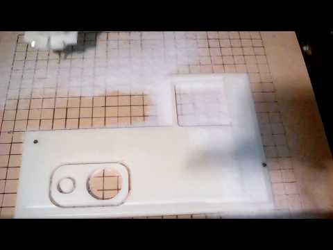 diy CNC Router milling HDPE for a dust boot