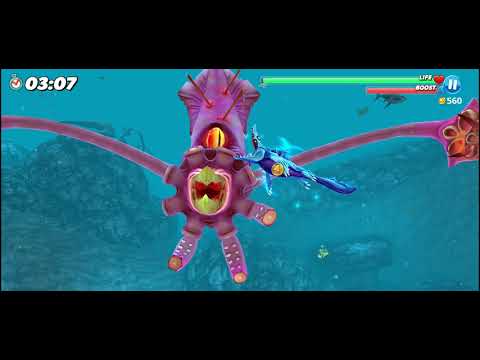 Mr snappy vs giant squid in BOSS BATTLE