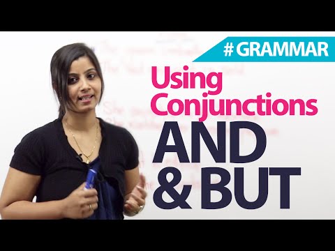 Using Conjunctions - And & But - English Grammar lesson