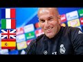 Zinedine Zidane Speaking 4 Different Languages | Spanish, French, Italian & English