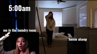 sneaking into my boyfriends apartment at 5am