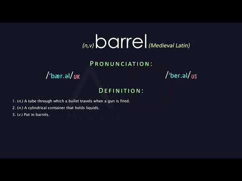 Barrel Meaning And Pronunciation | Audio Dictionary
