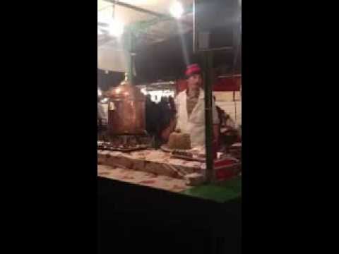 Spicy tea vendor Marrakech