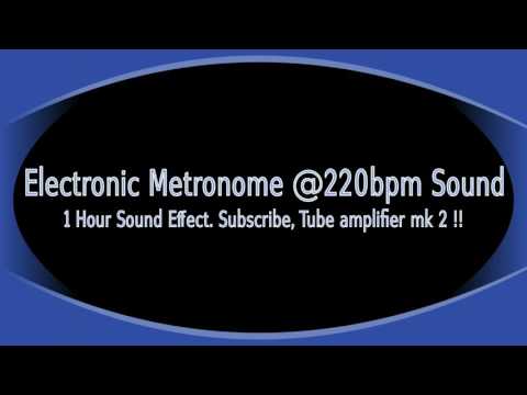 Metronome at 220bpm Sound Effect, 1 Hour