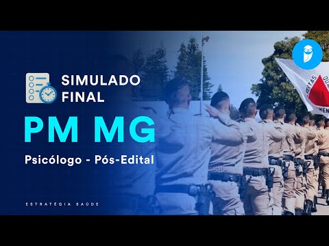 Simulado Final PM MG - Psicólogo - Pós-Edital - Correção