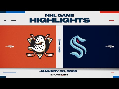 NHL Highlights | Ducks vs. Kraken - January 28, 2025