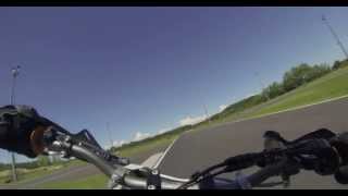 preview picture of video 'Giornata in pista a Ottobiano - con Aprilia SXV 550 Supermotard 05/2013'