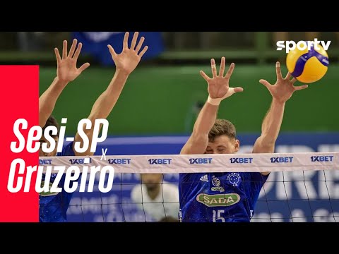 SESI-SP 0 X 3 CRUZEIRO | MELHORES MOMENTOS | SUPERLIGA MASCULINA DE VÔLEI | sportv