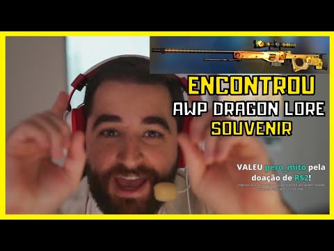 Fallen encontrou AWP DRAGON LORE SOUVENIR no jogo da LG x NIP