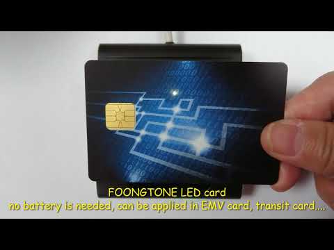 LED PVC card-- can be applied to EMV payment card, transit card