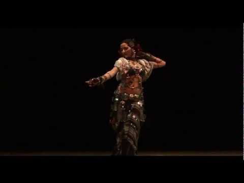 Eva Sampedro - Tribal Fusion Dance (Mission & Turkish Percussion Darbuka)(15-12-2012).mov