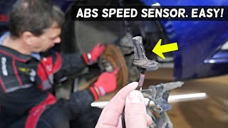 HOW TO REPLACE ABS SENSOR, WHEEL SPEED SENSOR ON A CAR