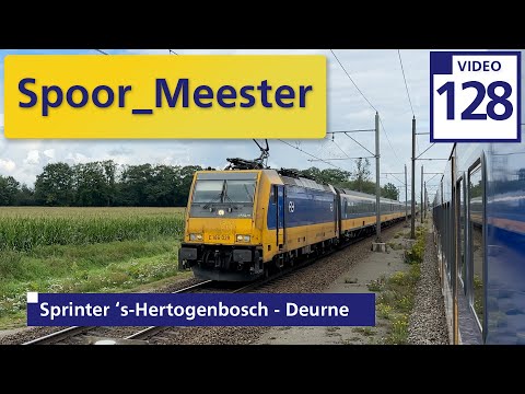 (4K) #railway #cabview NS #train | Rij mee met de #sprinter van 's-Hertogenbosch naar Deurne (128)