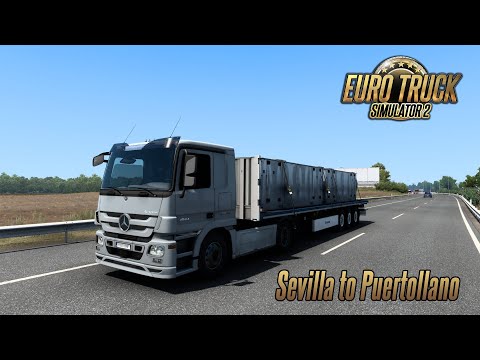 Sevilla to Puertollano - Mercedes-Benz Actros MP3 - Euro Truck Simulator 2 1.40
