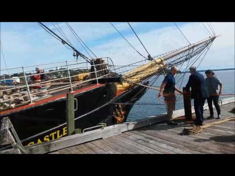 Sending Down Picton Castle's Fore Lower Topsail Yard