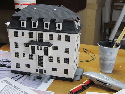 Modellbahn H0 Bau und Umbau von Haus 38354 von Kibri Teil 27